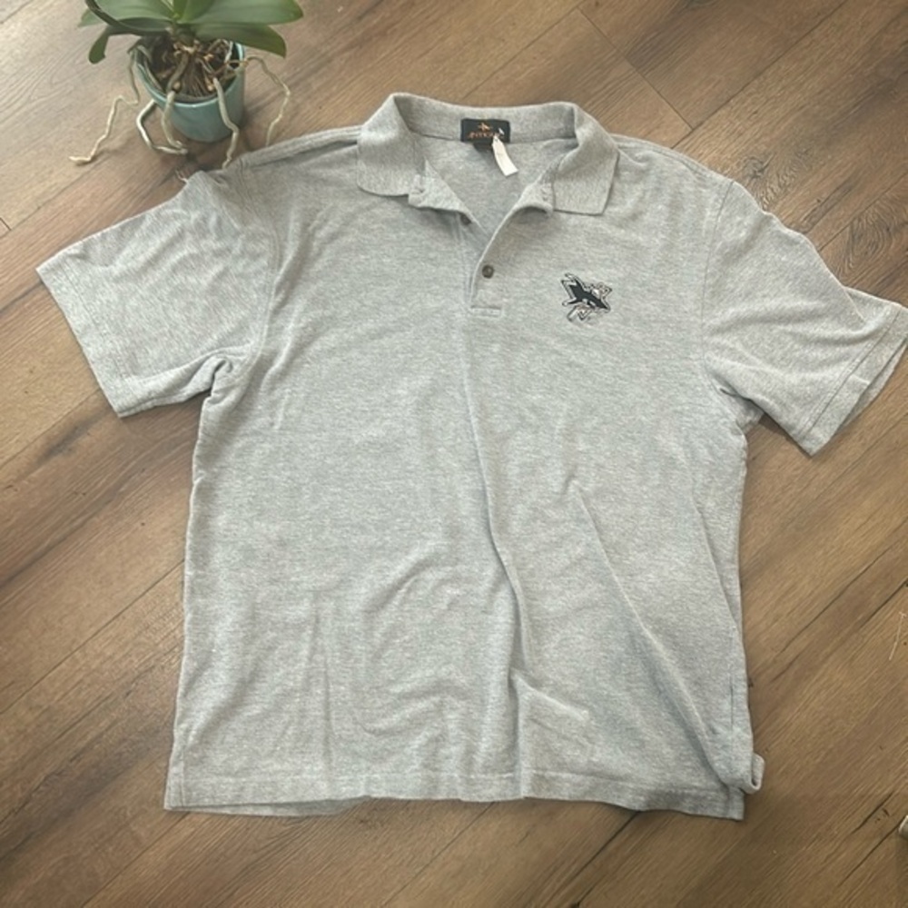 Vintage Sharks Hockey Shirt ! Large !